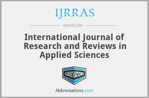 What is the abbreviation for international journal of research and reviews in applied sciences?